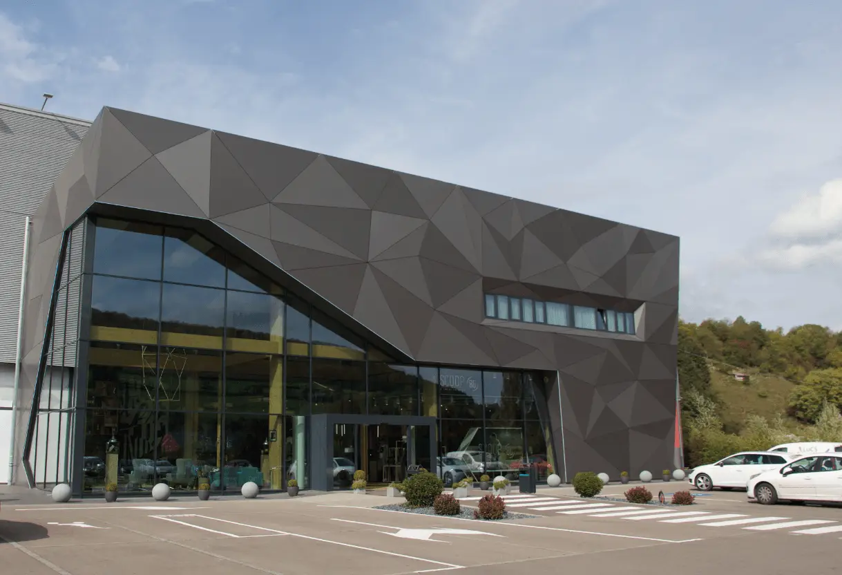 Shopfront makeover featuring durable ACP cladding for enhanced aesthetics and protection.